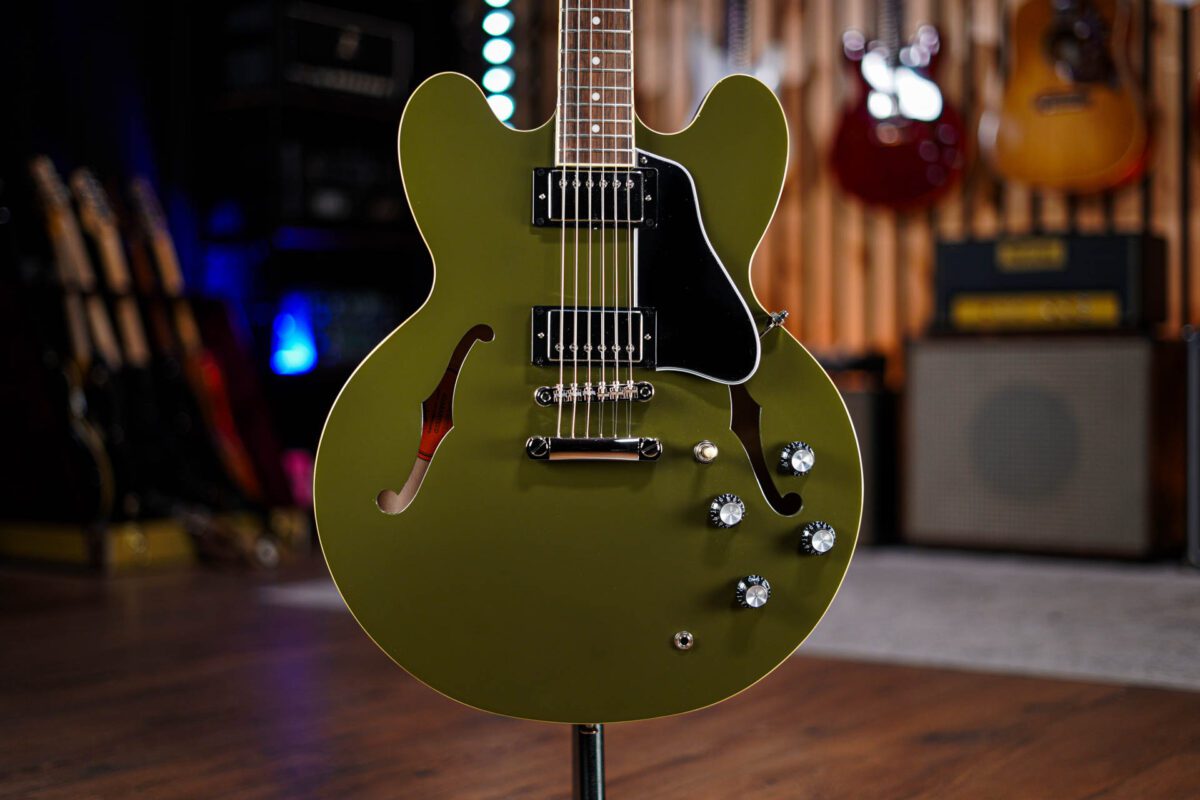 Epiphone ES-335 in Olive Drab