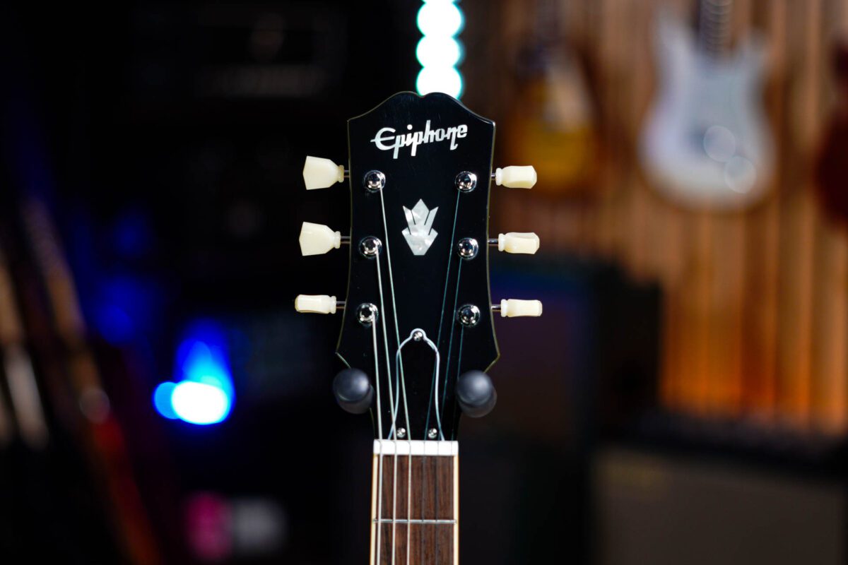 Epiphone ES-335 in Olive Drab - Image 4