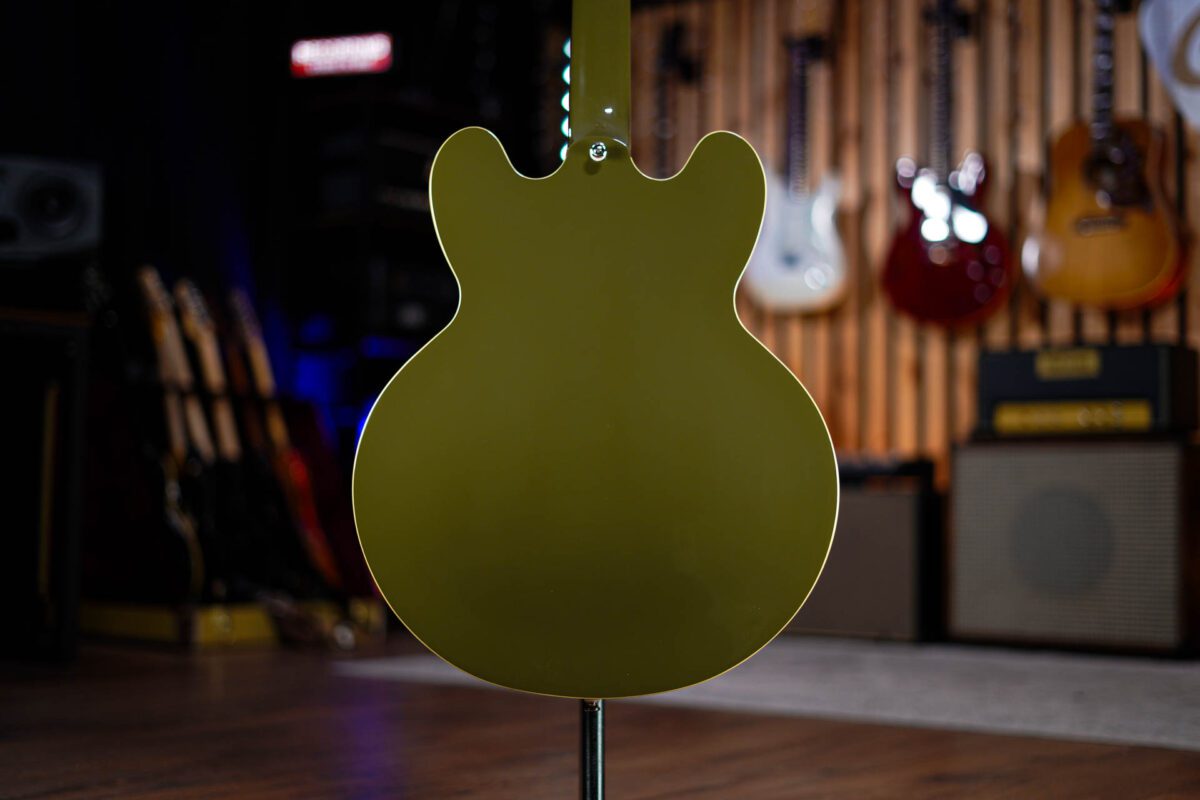 Epiphone ES-335 in Olive Drab - Image 6