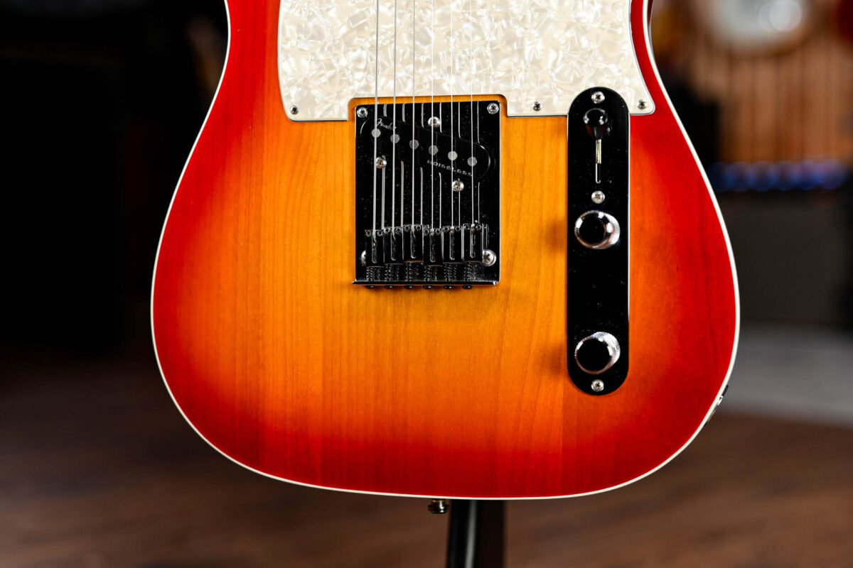 Fender American Elite Telecaster in  Aged Cherry Burst - Image 4