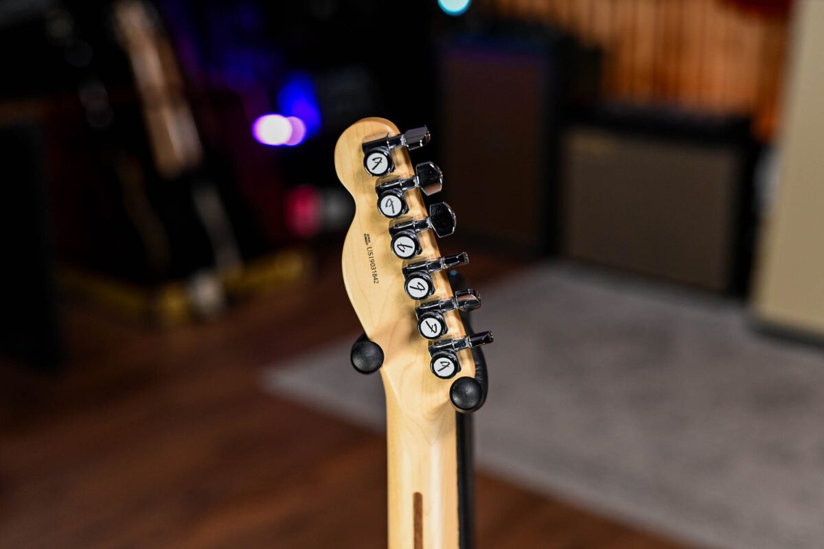 Fender American QMT Telecaster Pale Moon in Transparent Black - Image 9