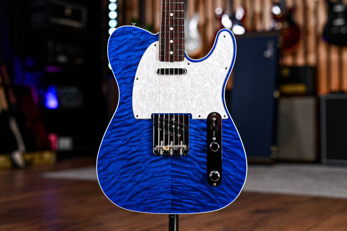 Fender MIJ LTD Edition 1960's Custom Telecaster QMT In Aquamarine