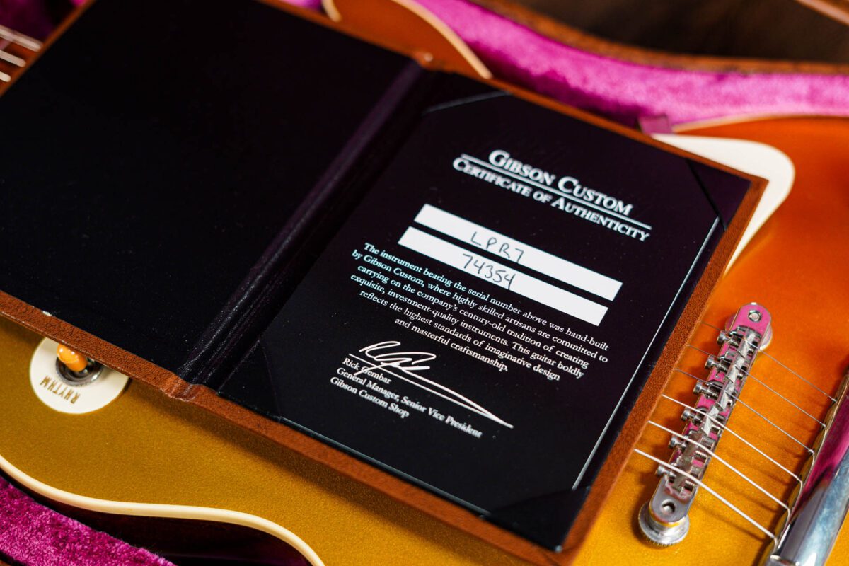 Gibson Custom Shop 1957 Reissue R7 Les Paul VOS Goldtop - Image 4