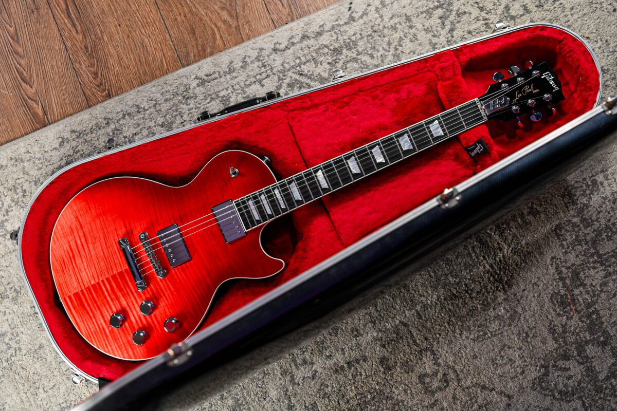 Gibson USA Les Paul HP-II in Blood Orange Fade - Image 2