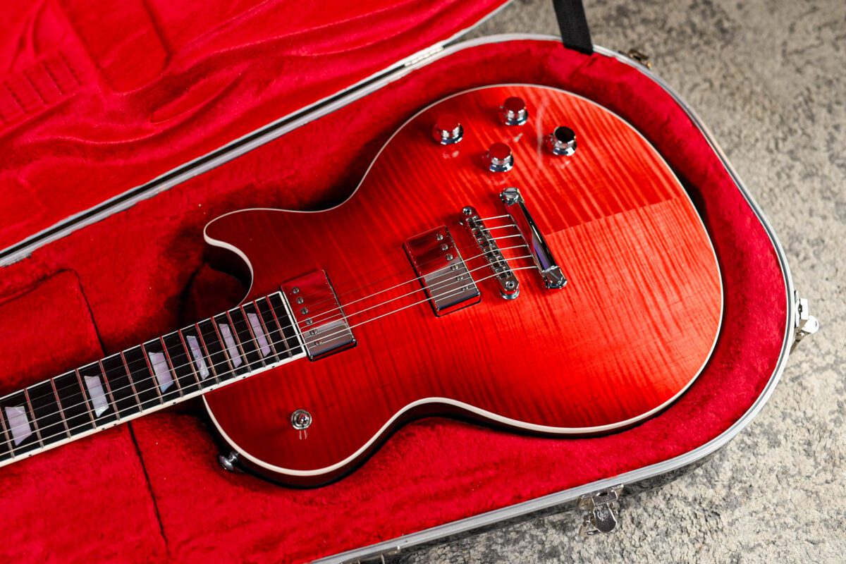 Gibson USA Les Paul HP-II in Blood Orange Fade - Image 3