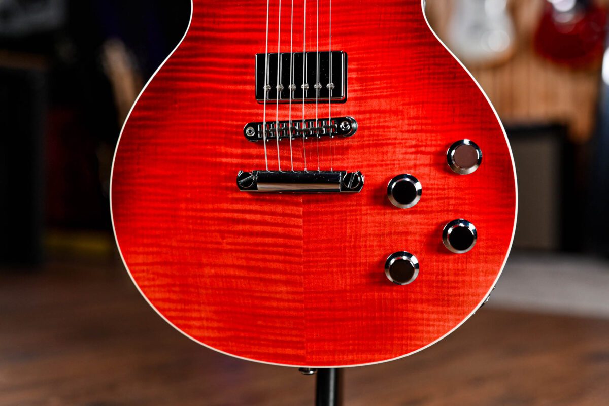Gibson USA Les Paul HP-II in Blood Orange Fade - Image 4