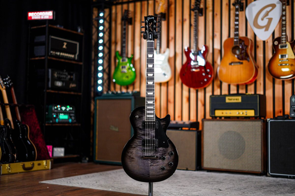 Gibson Les Paul Studio Session Translucent Ebony Burst - Image 9