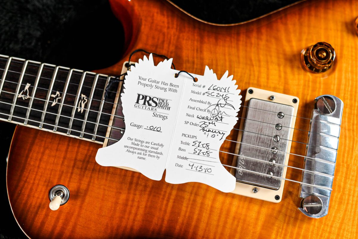 PRS 25th Anniversary SC245 10 Top Singlecut in Smokeburst - Image 6