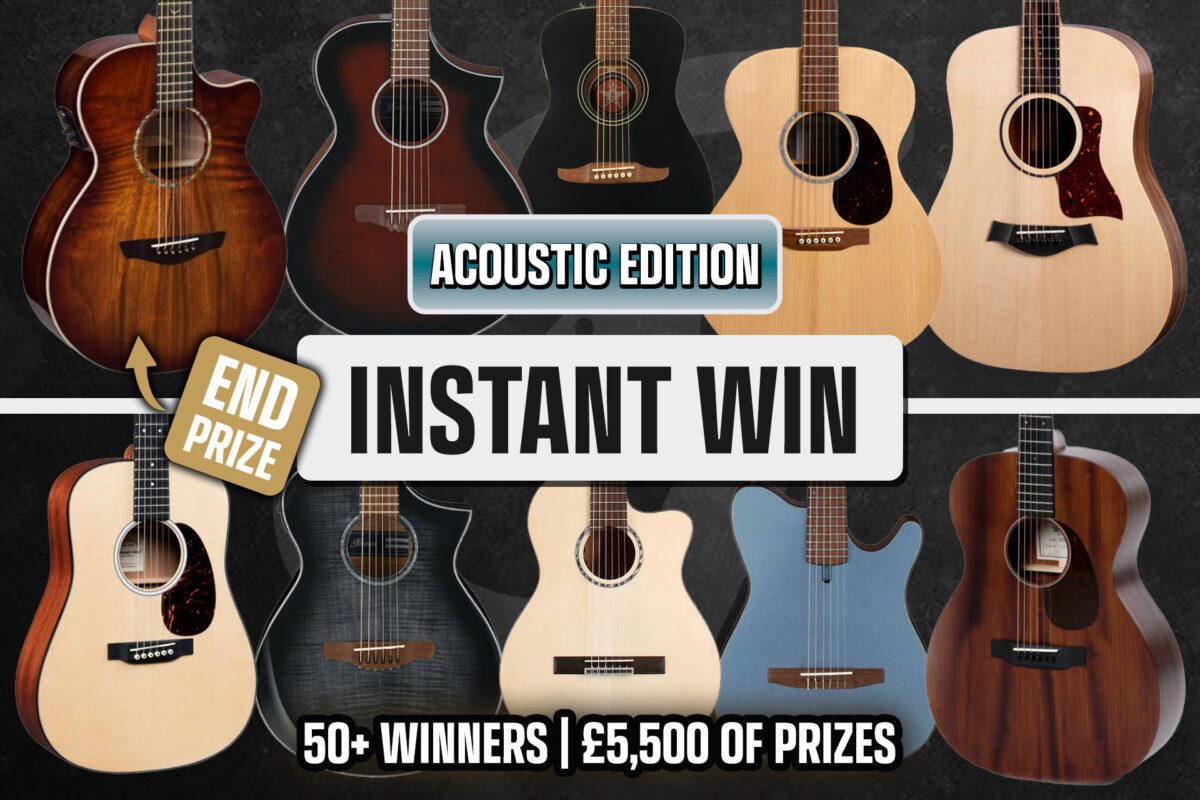 Grab A Guitar *Acoustic Edition* Instant Win - £5,500+ of prizes