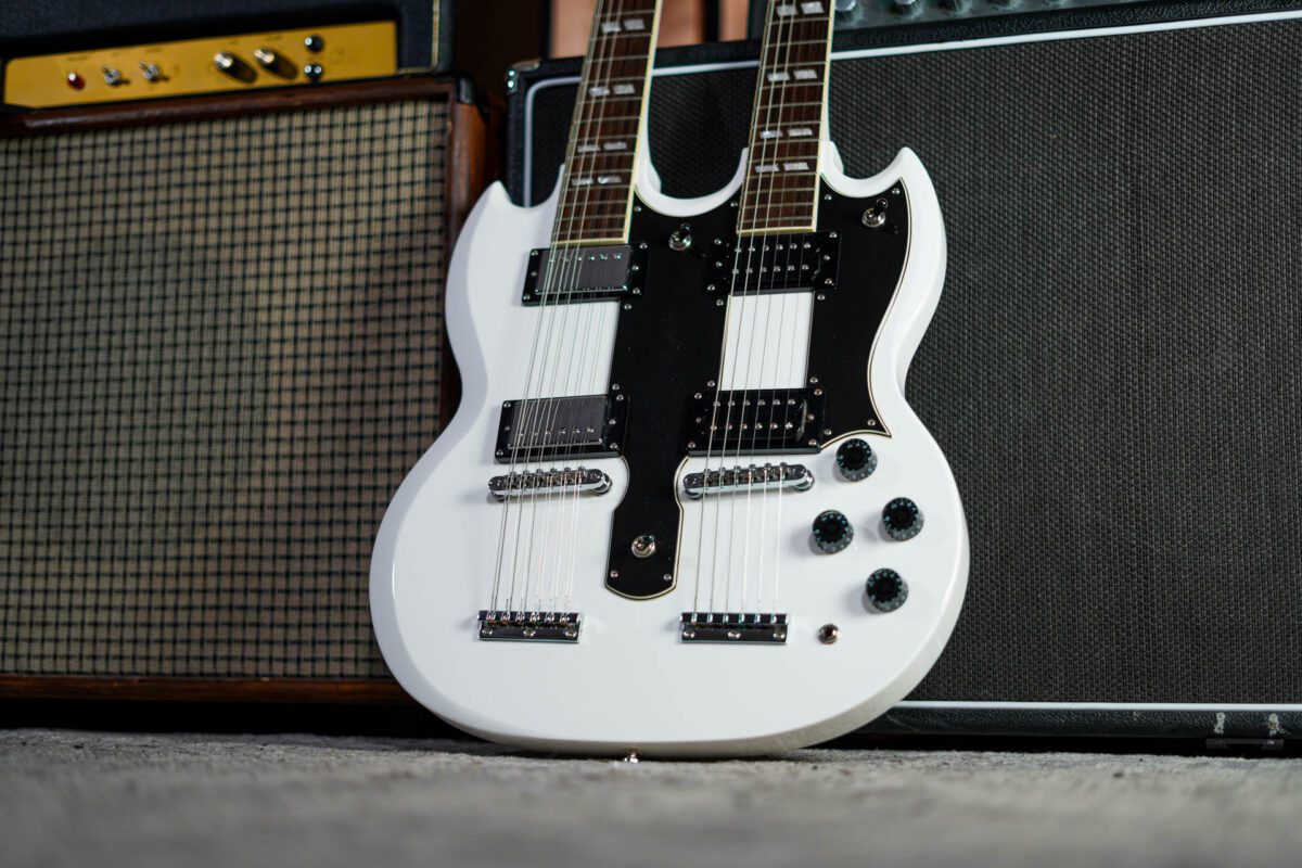 Epiphone Limited Edition G-1275 Double Neck SG in White