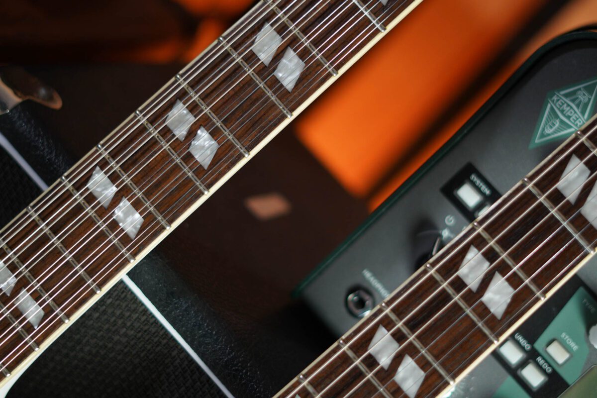 Epiphone Limited Edition G-1275 Double Neck SG in White - Image 7