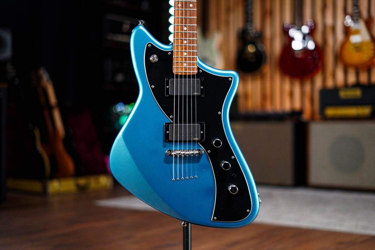 Fender Meteora with EMG Pickups in Lake Placid Blue