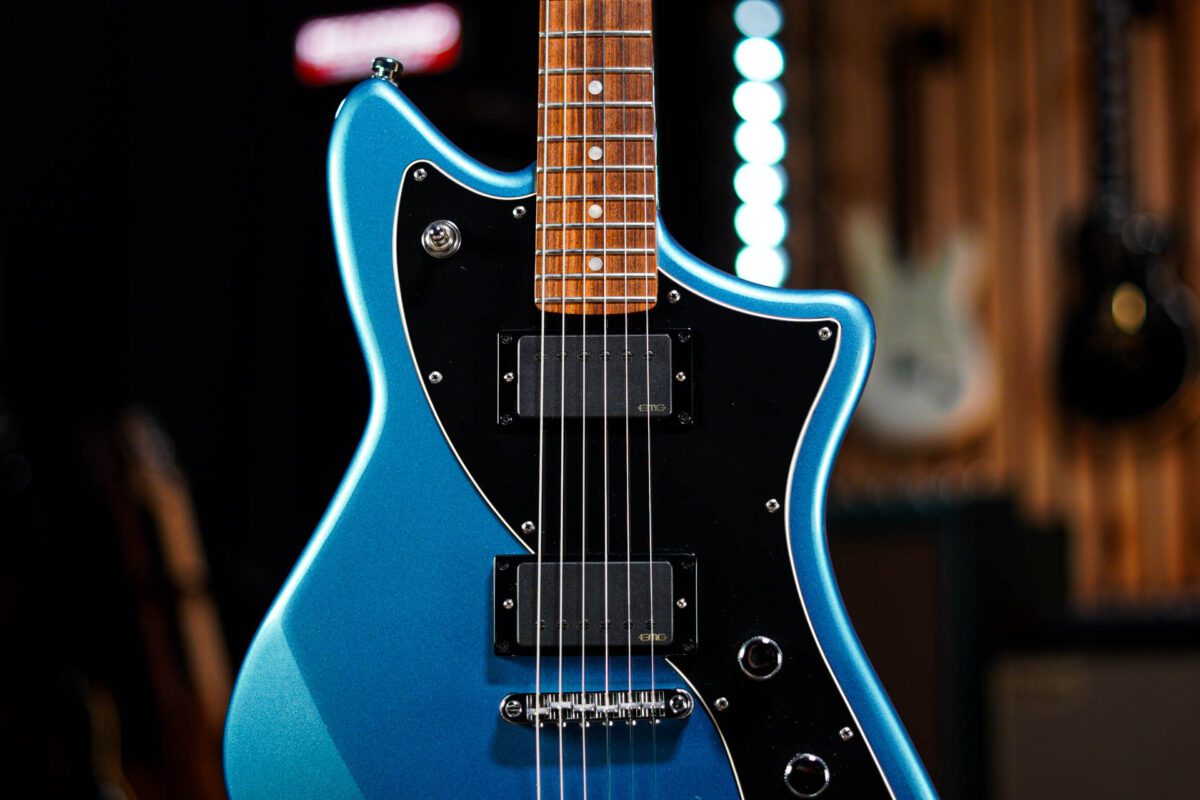 Fender Meteora with EMG Pickups in Lake Placid Blue - Image 3