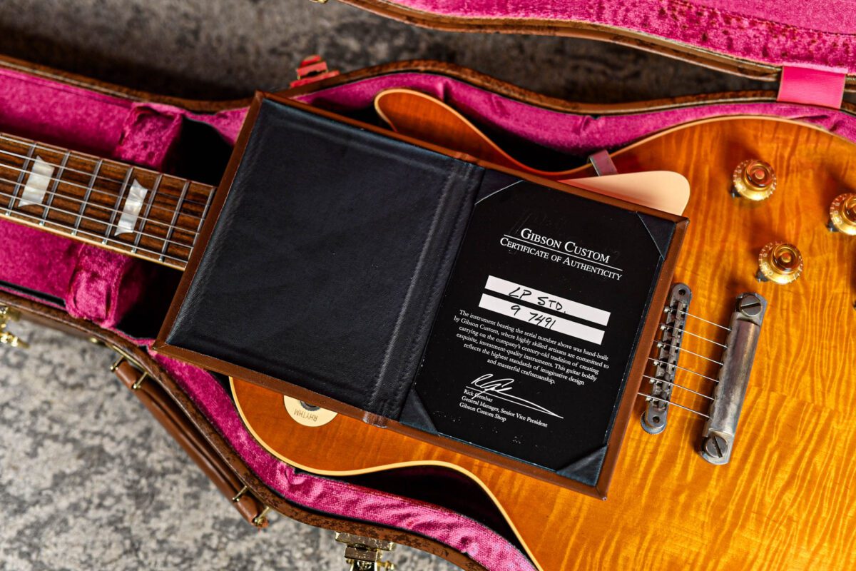 Gibson Custom Shop Les Paul Standard 1959 Reissue in Lemon Burst - Image 4
