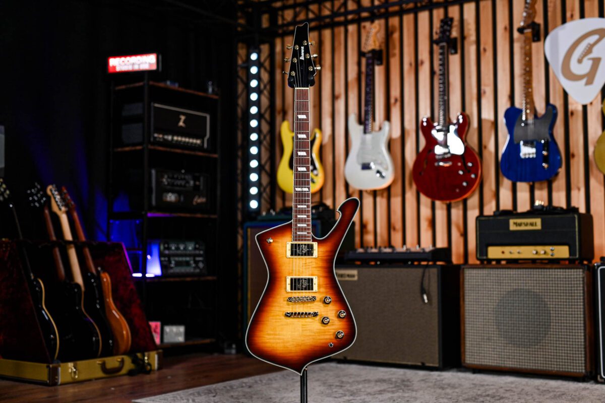 Ibanez IC420FM Iceman in Violin Sunburst - Image 2