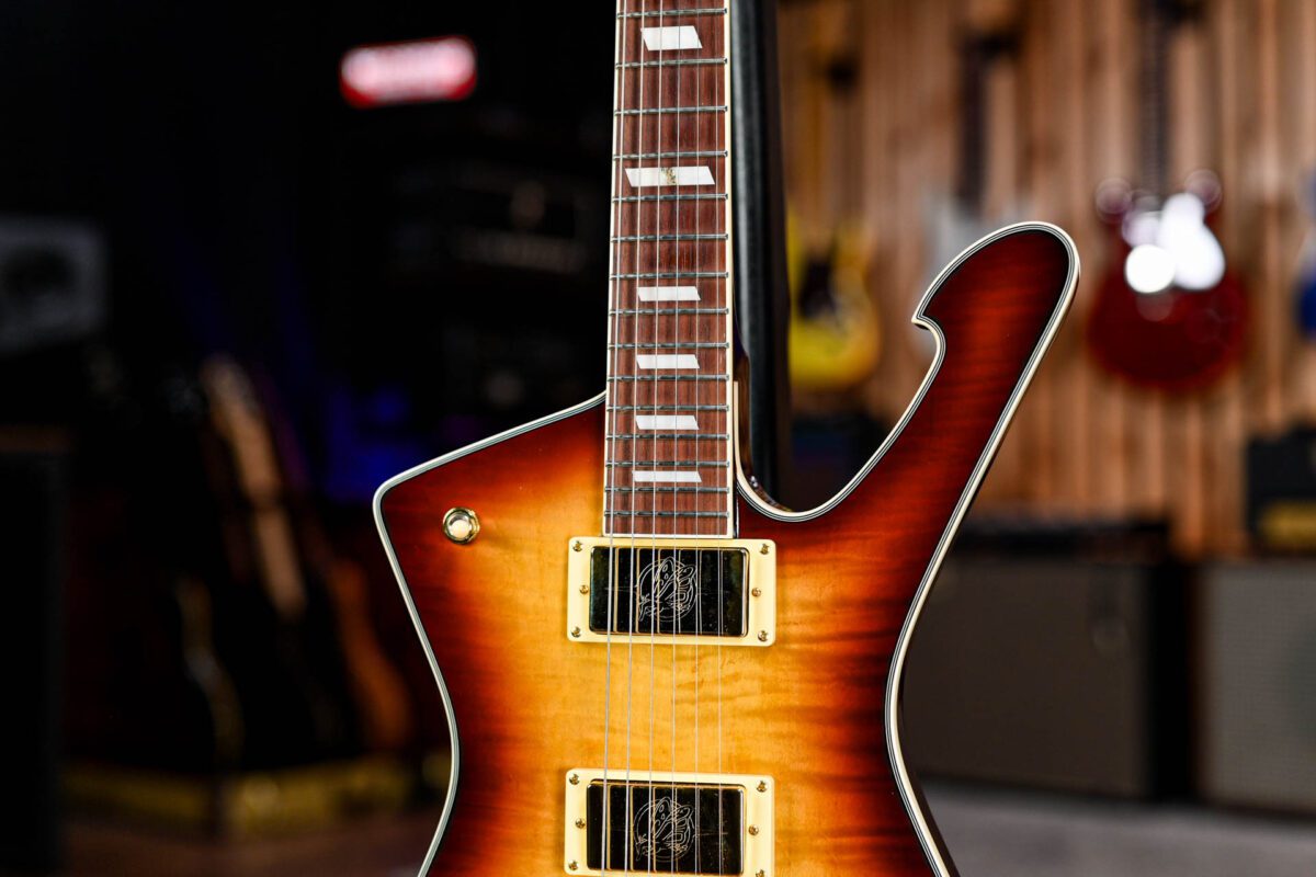Ibanez IC420FM Iceman in Violin Sunburst - Image 4