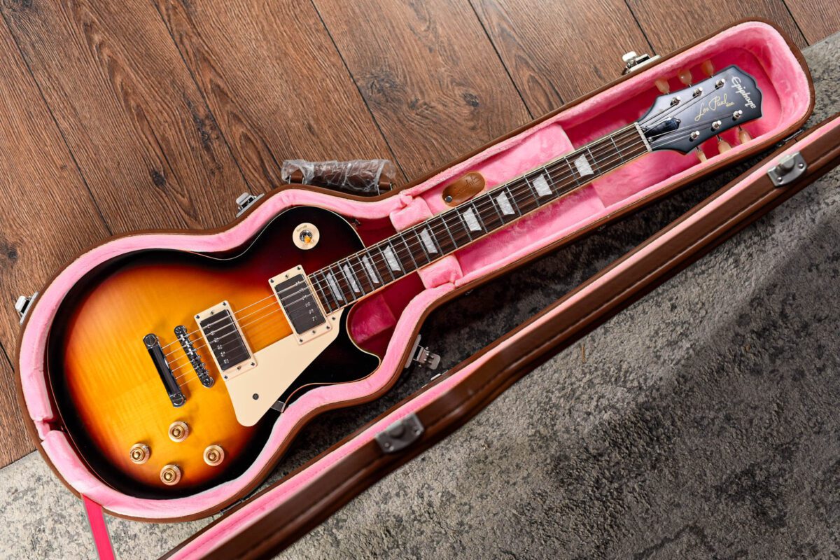 Epiphone 1959 Les Paul Standard Outfit in Aged Dark Burst - Image 2