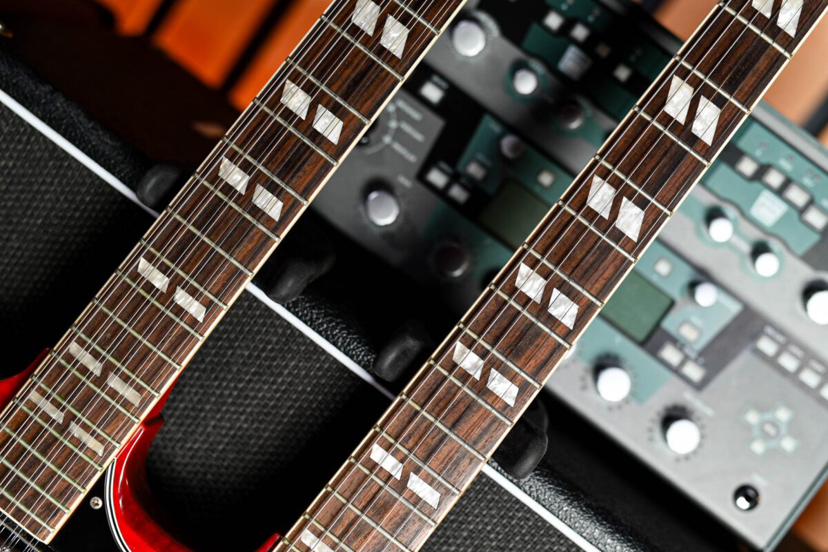 Epiphone G-1275 Double Neck SG in Cherry - Image 6