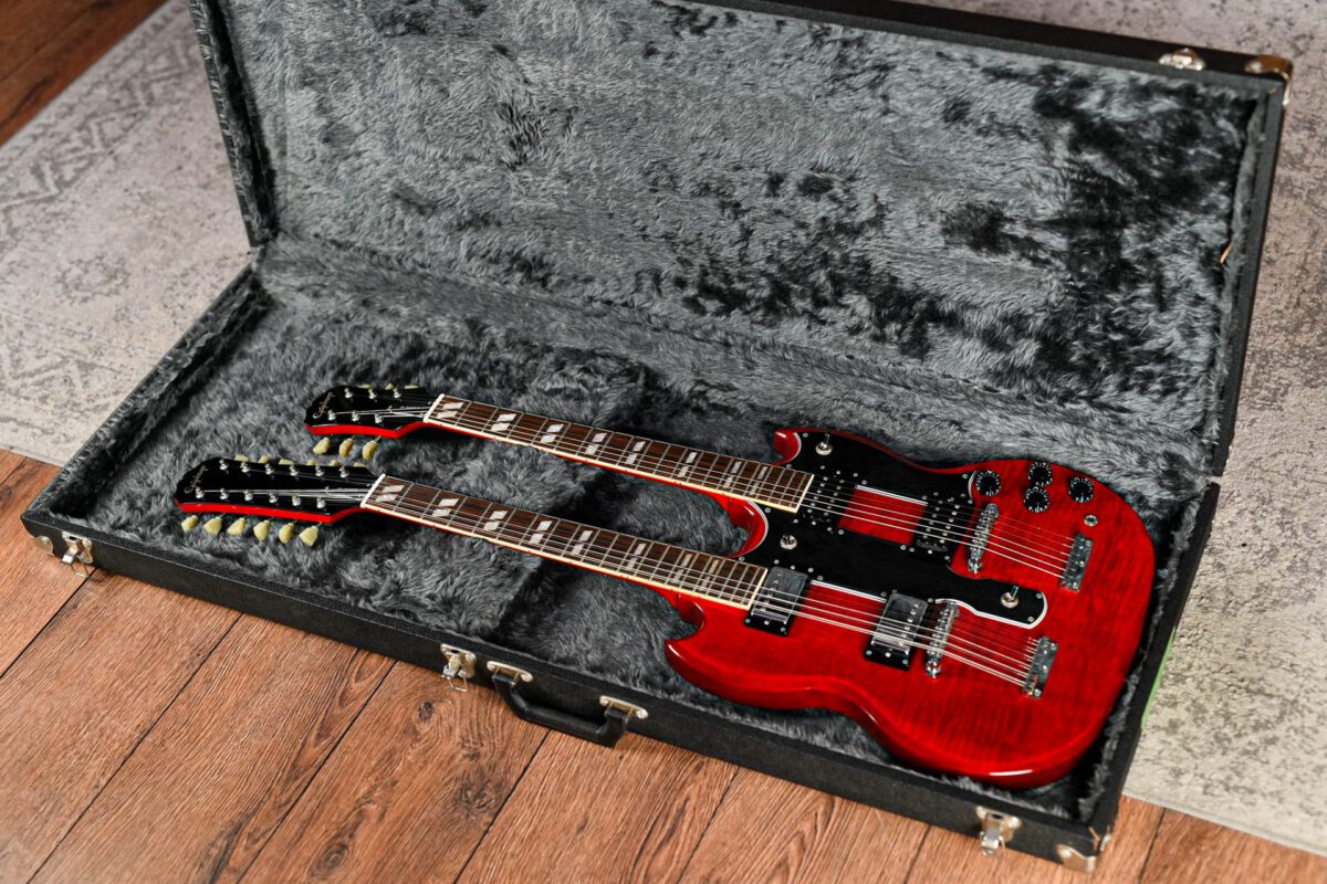 Epiphone G-1275 Double Neck SG in Cherry - Image 3