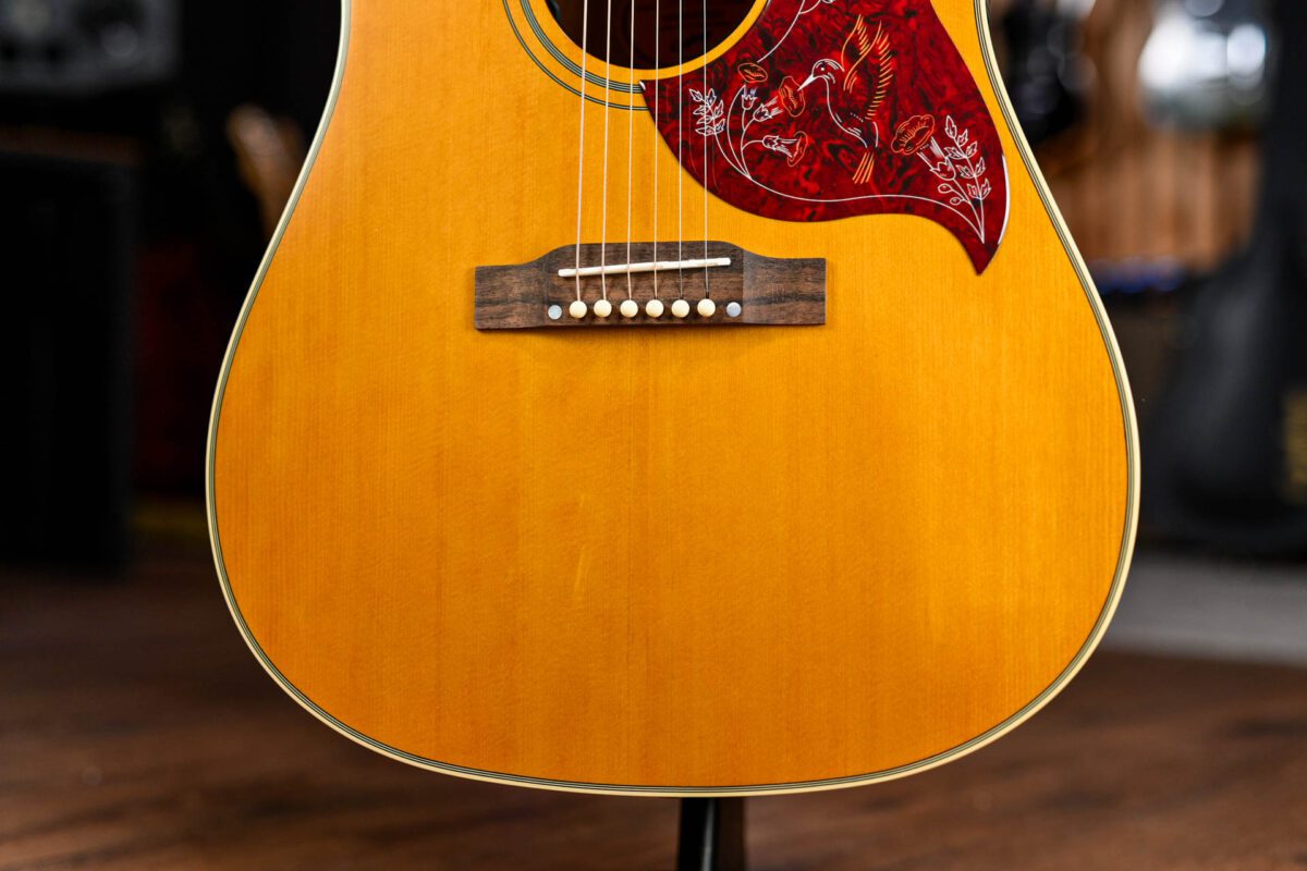 Epiphone Inspired by Gibson Hummingbird in Aged Natural Antique Gloss - Image 4