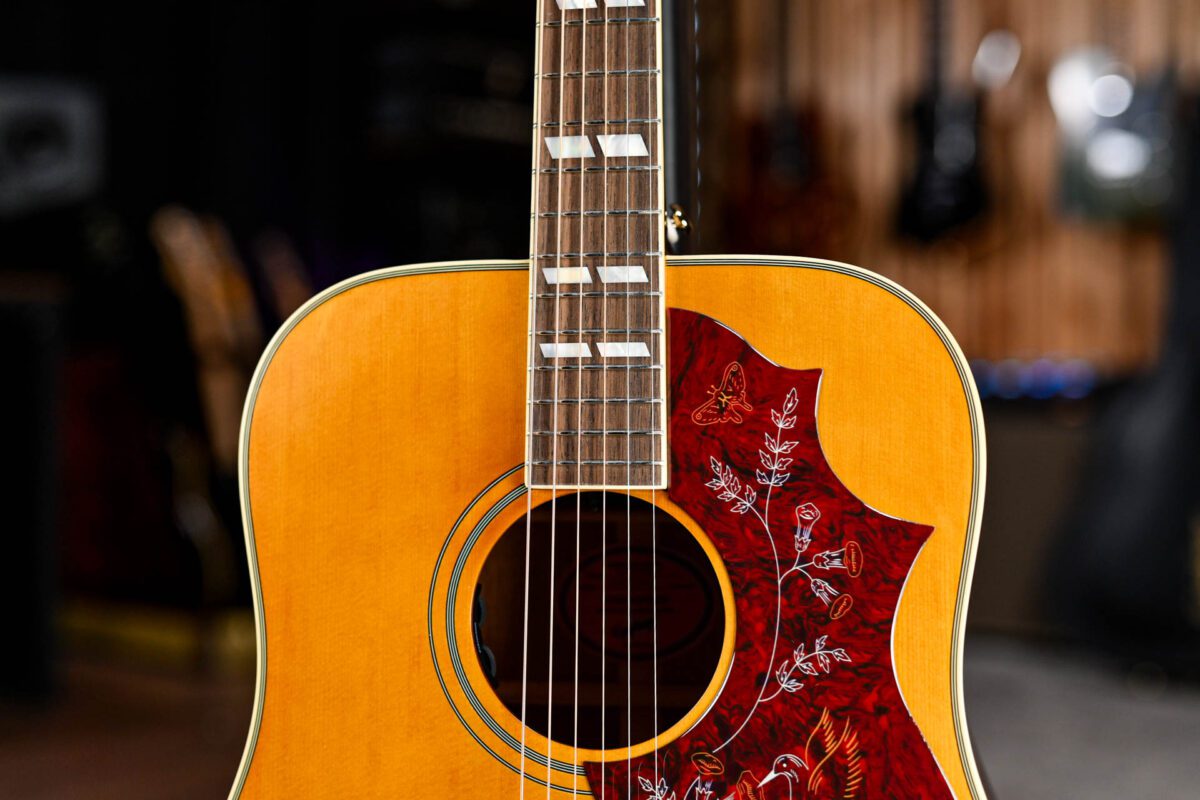 Epiphone Inspired by Gibson Hummingbird in Aged Natural Antique Gloss - Image 5