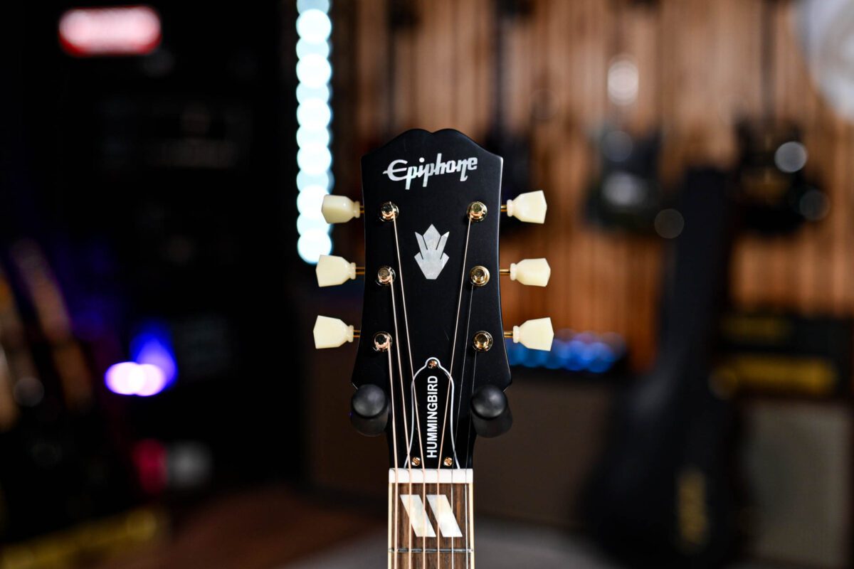 Epiphone Inspired by Gibson Hummingbird in Aged Natural Antique Gloss - Image 8
