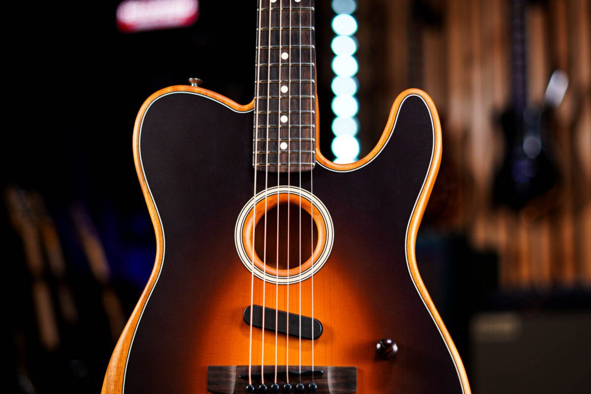 Fender Player Acoustasonic Telecaster in Shadow Burst - Image 4