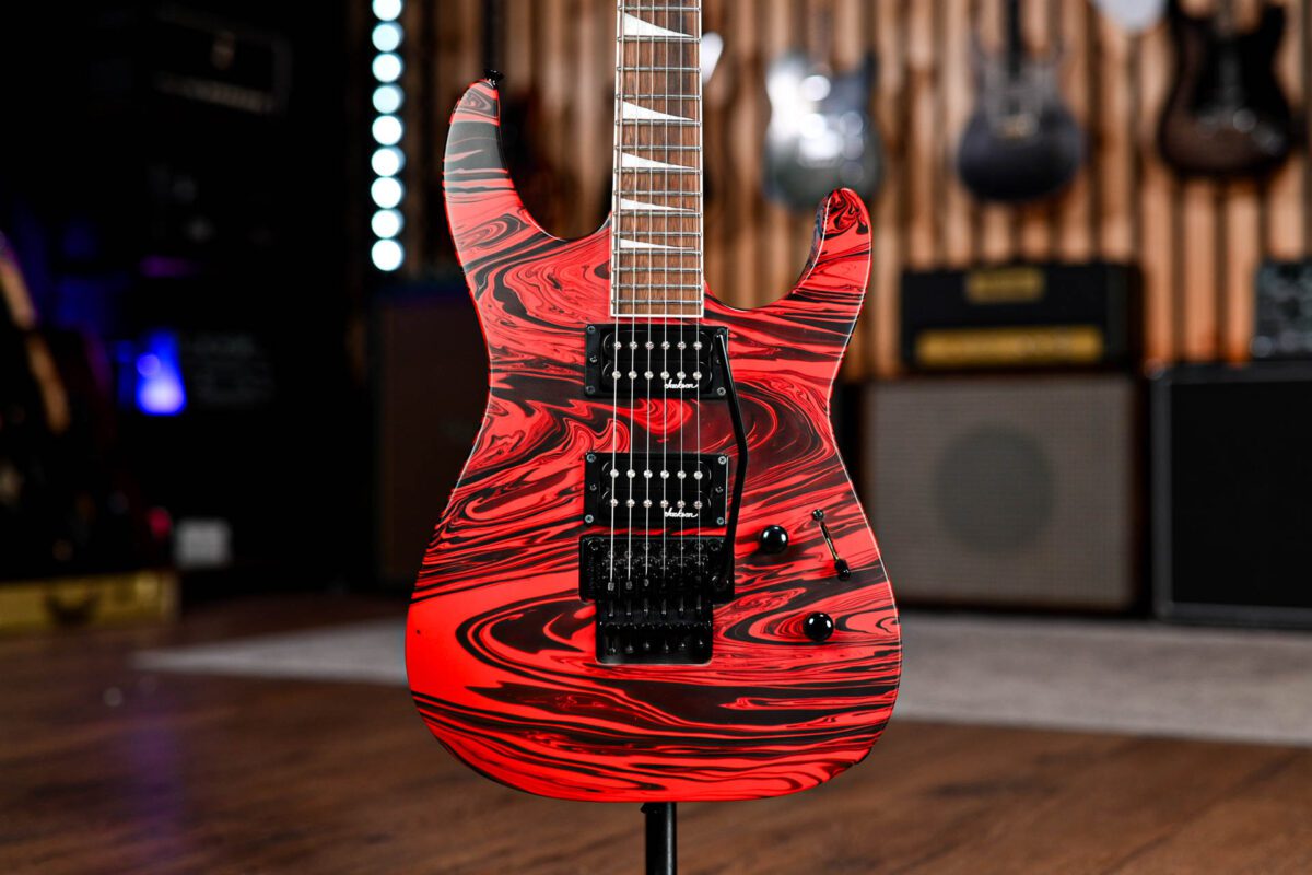Jackson X Series Soloist SLX DX Swirl in Satin Red Swirl
