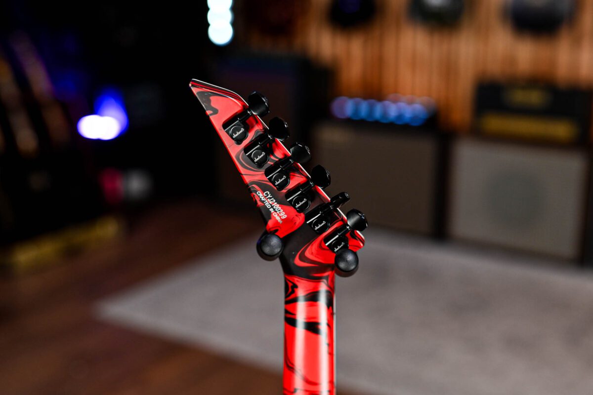 Jackson X Series Soloist SLX DX Swirl in Satin Red Swirl - Image 7