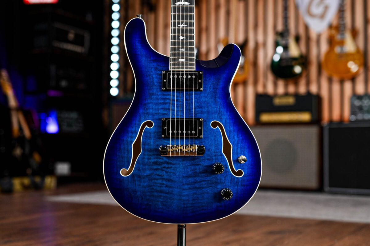 PRS SE Hollowbody II Faded Blue Burst