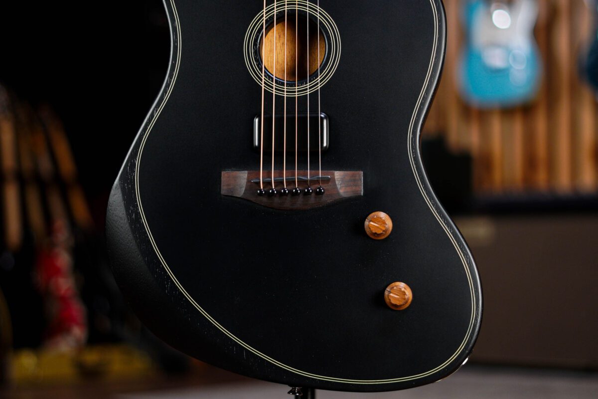 Fender Acoustasonic Standard Jazzmaster Black - Image 3