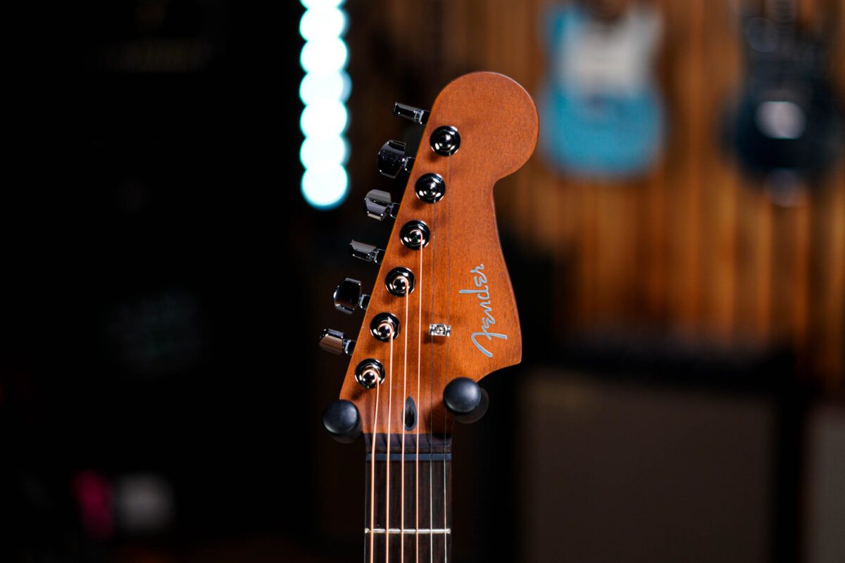 Fender Acoustasonic Standard Jazzmaster Black - Image 6