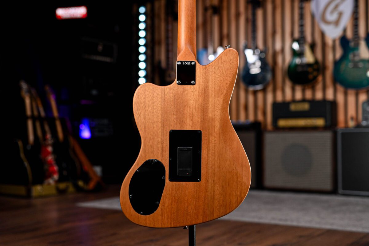 Fender Acoustasonic Standard Jazzmaster in Aged Natural - Image 8