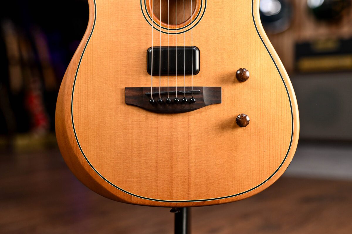 Fender Acoustasonic Standard Telecaster in Aged Natural - Image 3