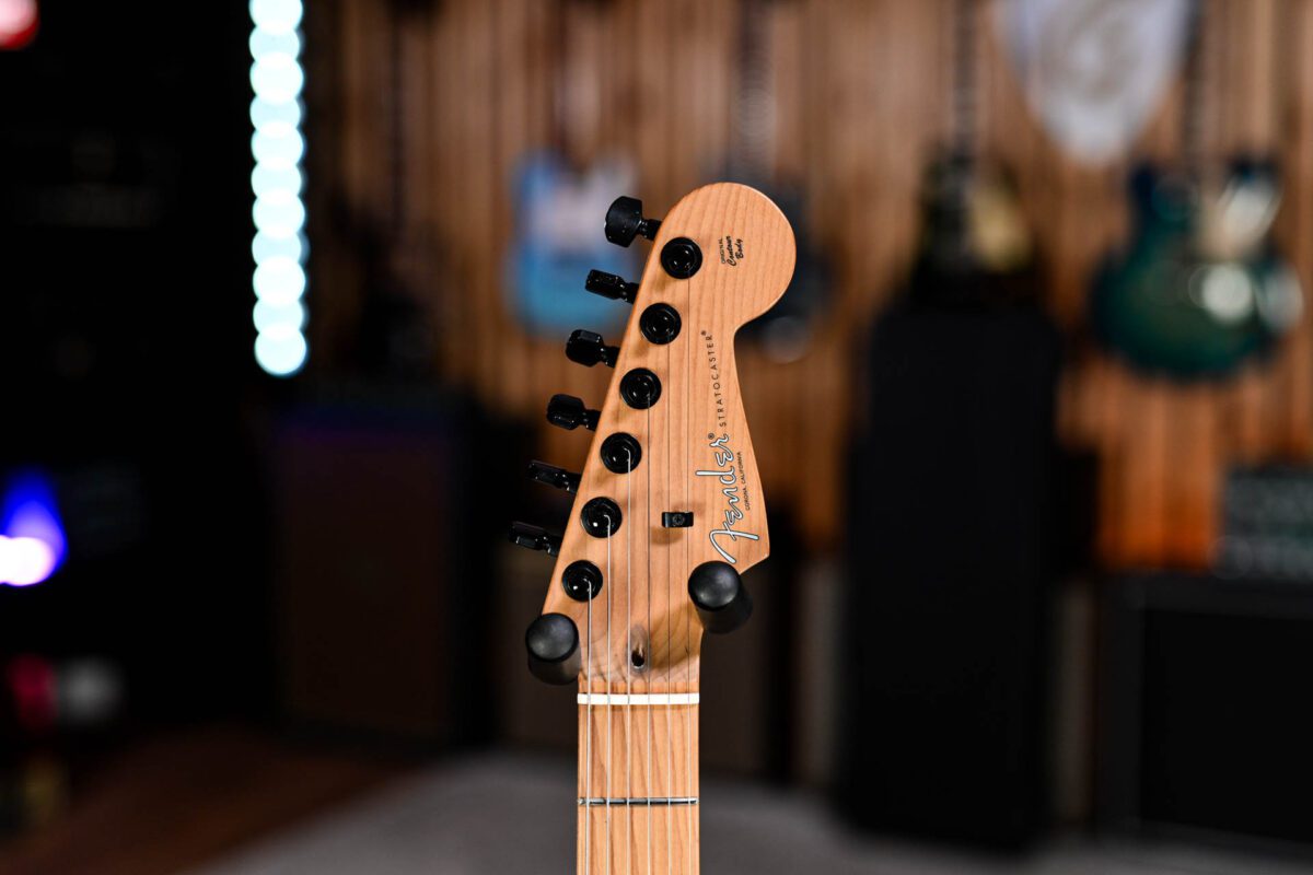 Fender Limited American Pro II Sandblasted HSS Stratocaster in Transparent Smoke - Image 4