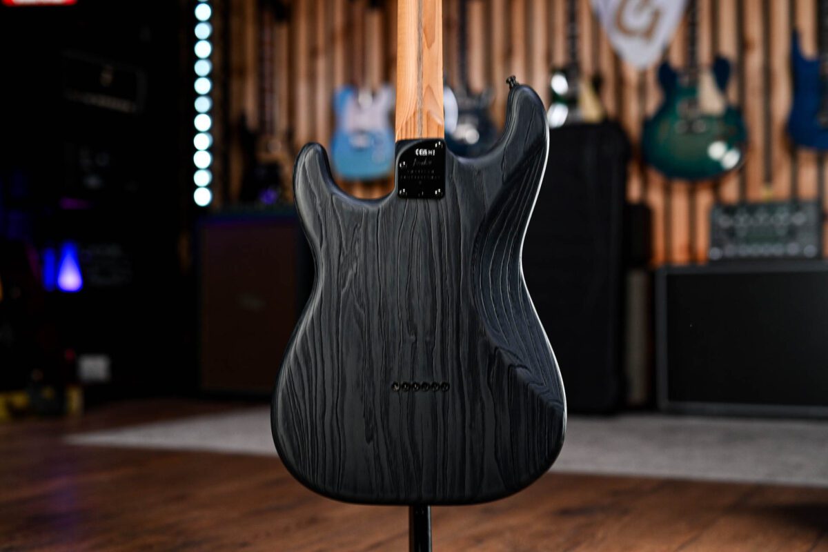 Fender Limited American Pro II Sandblasted HSS Stratocaster in Transparent Smoke - Image 6