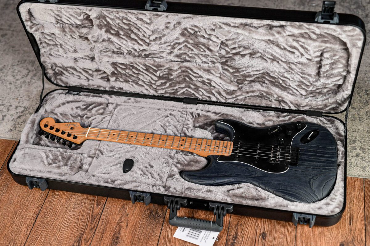 Fender Limited American Pro II Sandblasted HSS Stratocaster in Transparent Smoke - Image 7