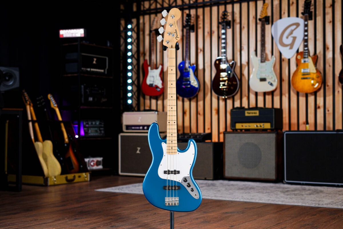 Fender Standard Jazz Bass Aqua Marine Metallic #2 - Image 2