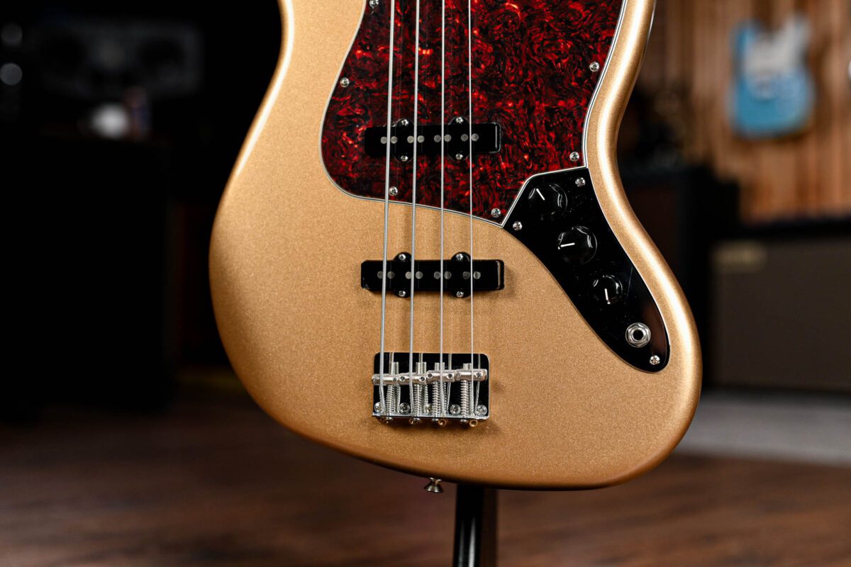 Fender Vintera Jazz Bass in Firemist Gold - Image 3