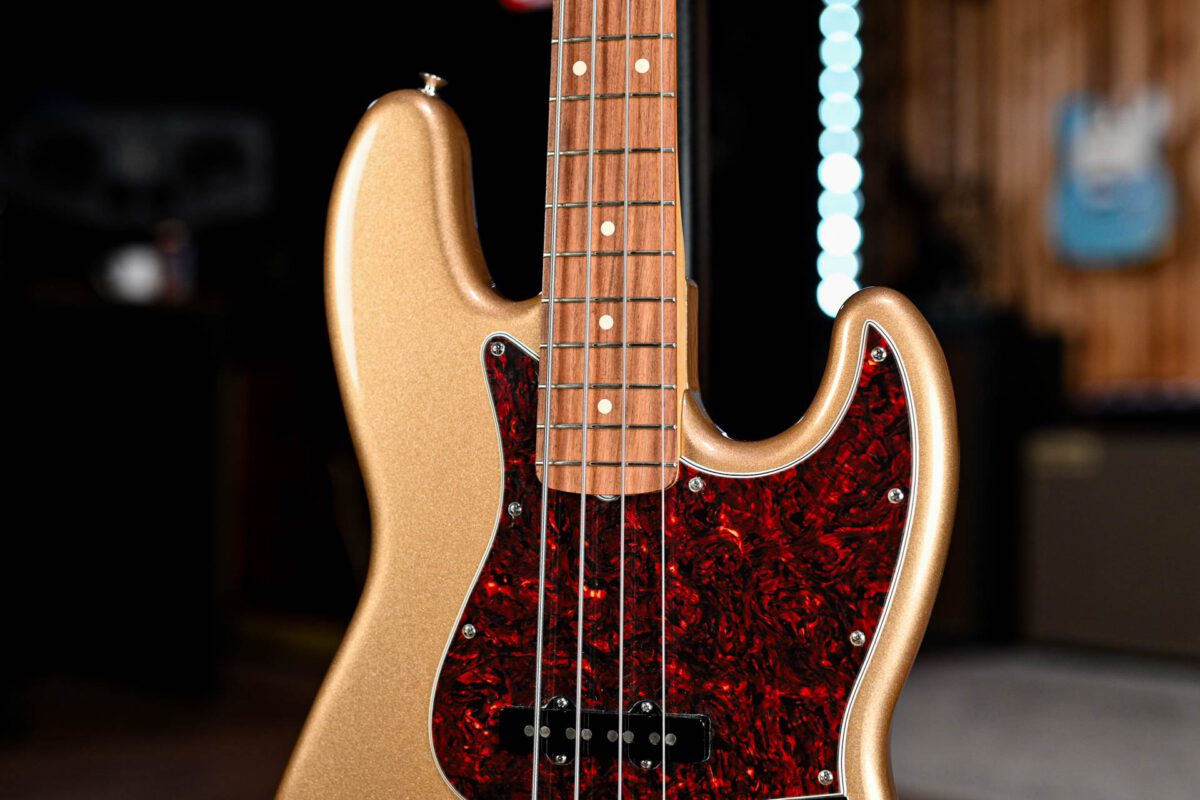 Fender Vintera Jazz Bass in Firemist Gold - Image 4