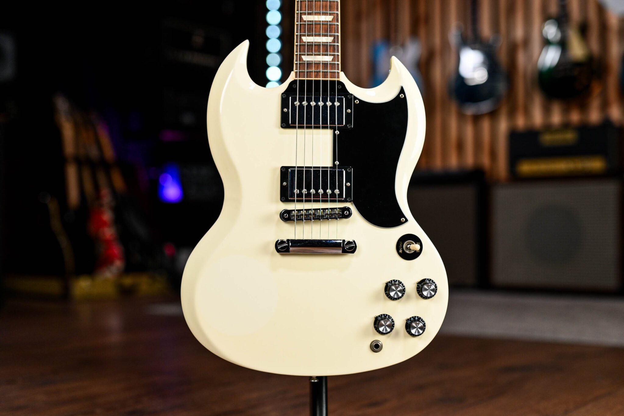 ブランドのギフト SG USA Gibson '61 Giveaway Gear Guitar - White in Reissue ギター