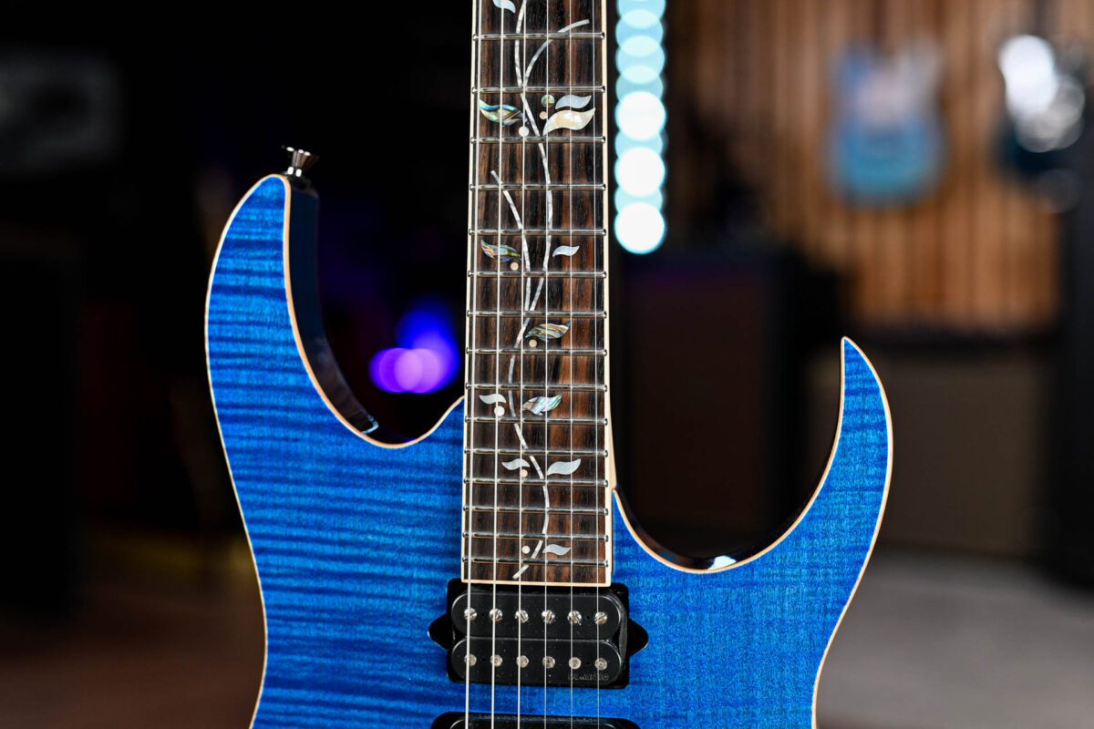 Ibanez J Custom RG8750 in Royal Blue Sapphire - Image 5