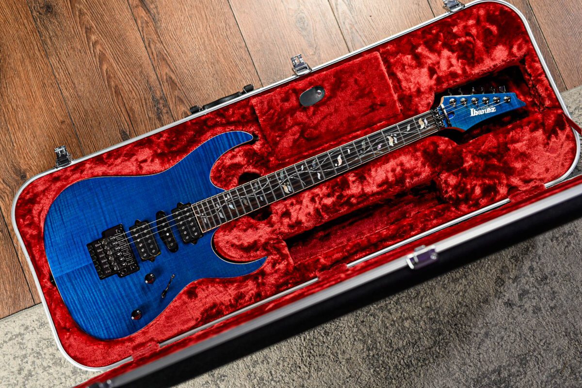 Ibanez J Custom RG8750 in Royal Blue Sapphire - Image 2
