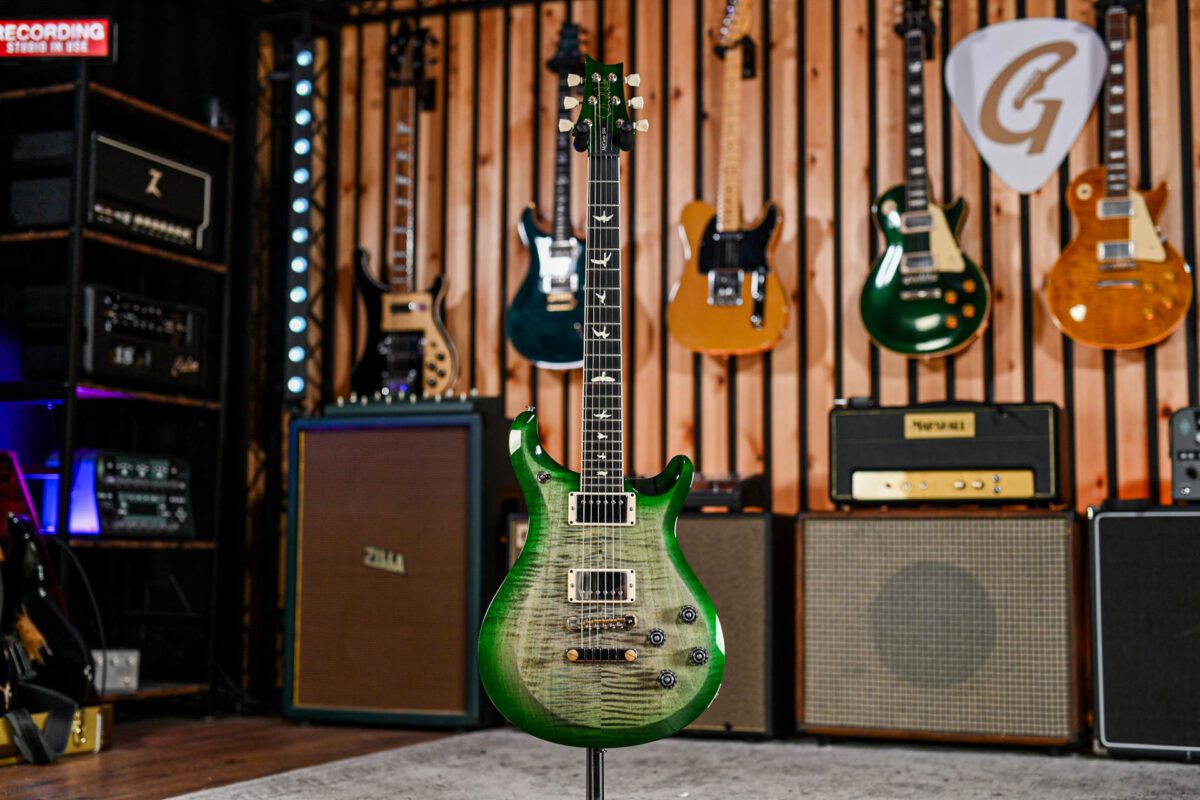 PRS S2 McCarty 594 in Faded Grey Black Green Burst - Image 2