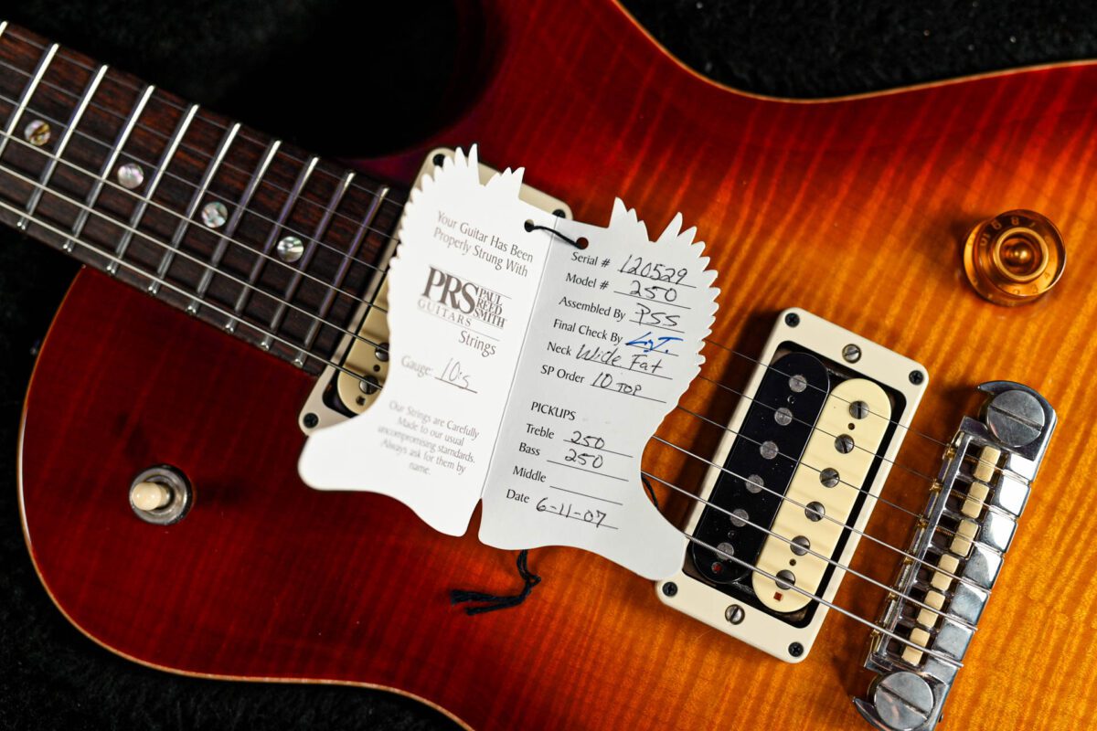 PRS USA 10 Top SC250 in Dark Cherry Sunburst - Image 4