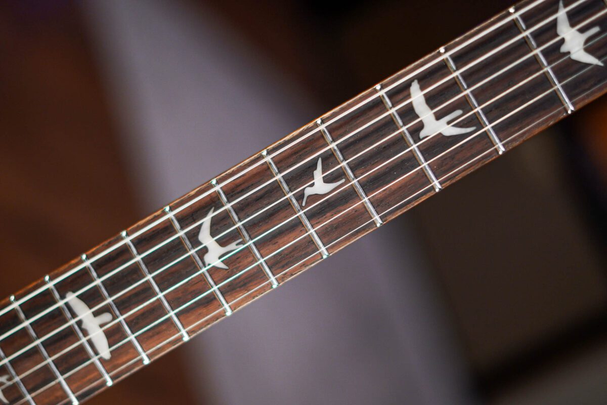 PRS SE Limited Edition Custom 24-08 Poplar Burl in Charcoal Cherry Midnight Burst - Image 5