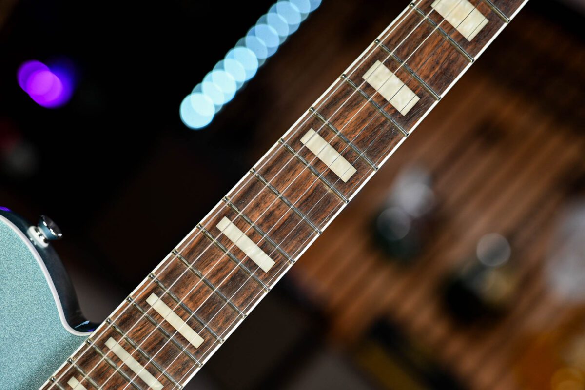 Squier Paranormal Series Troublemaker Telecaster Deluxe in Ice Blue Metallic - Image 5