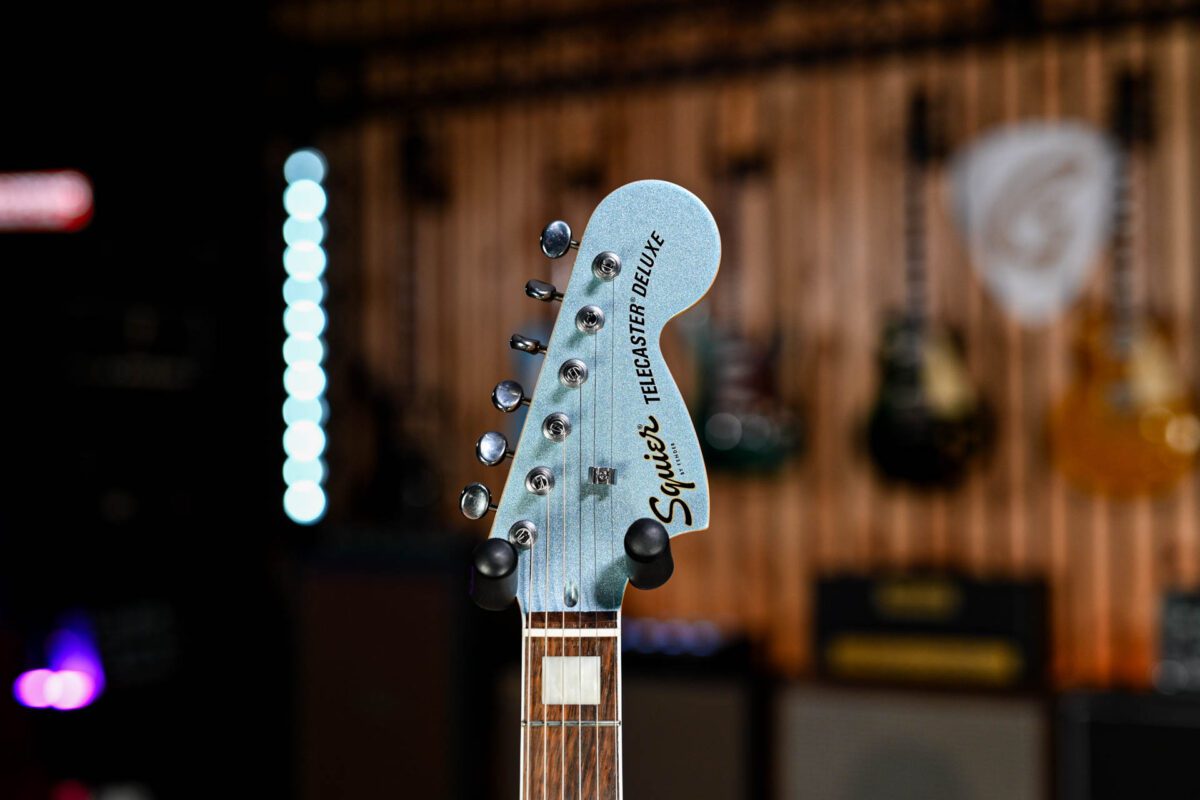 Squier Paranormal Series Troublemaker Telecaster Deluxe in Ice Blue Metallic - Image 6