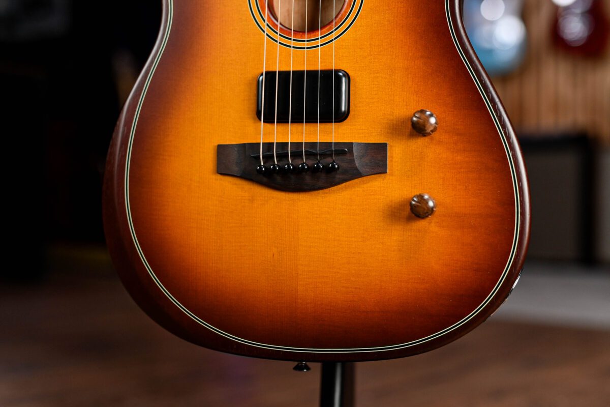 Fender Acoustasonic Standard Telecaster in Honey Burst - Image 3