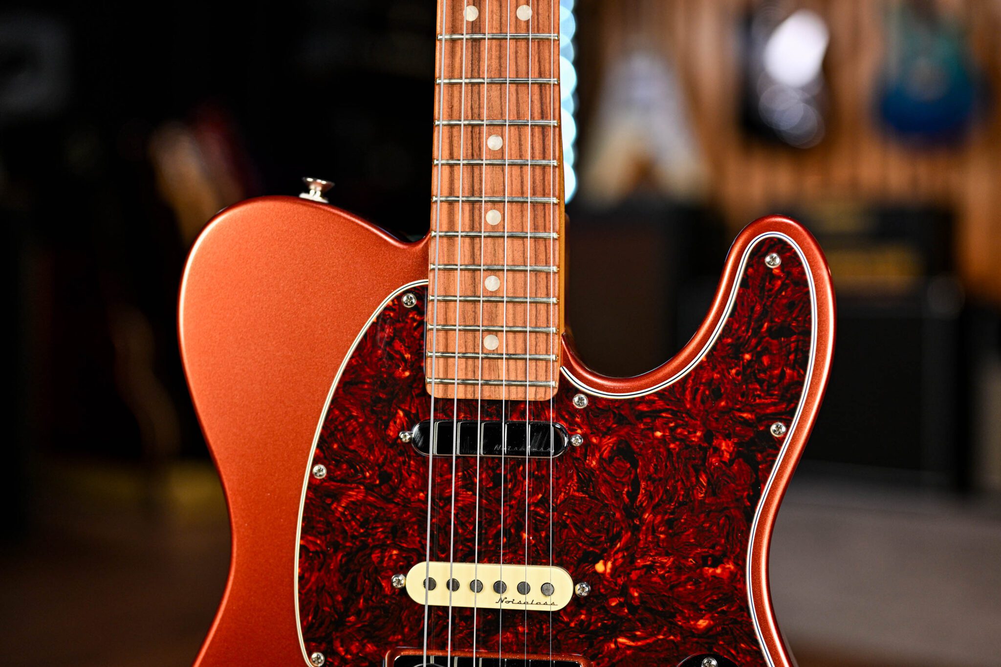 Fender Player Plus Nashville Telecaster in Aged Candy Apple Red - Image 3